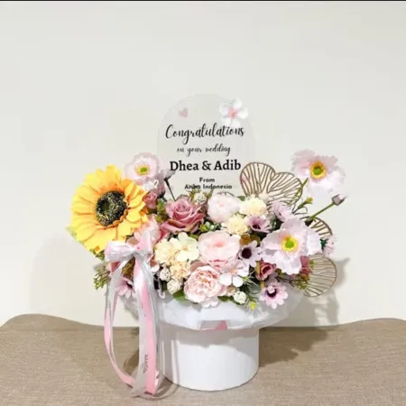 Bloom Box Akrilik Ucapan Wedding Kaliwates Jember